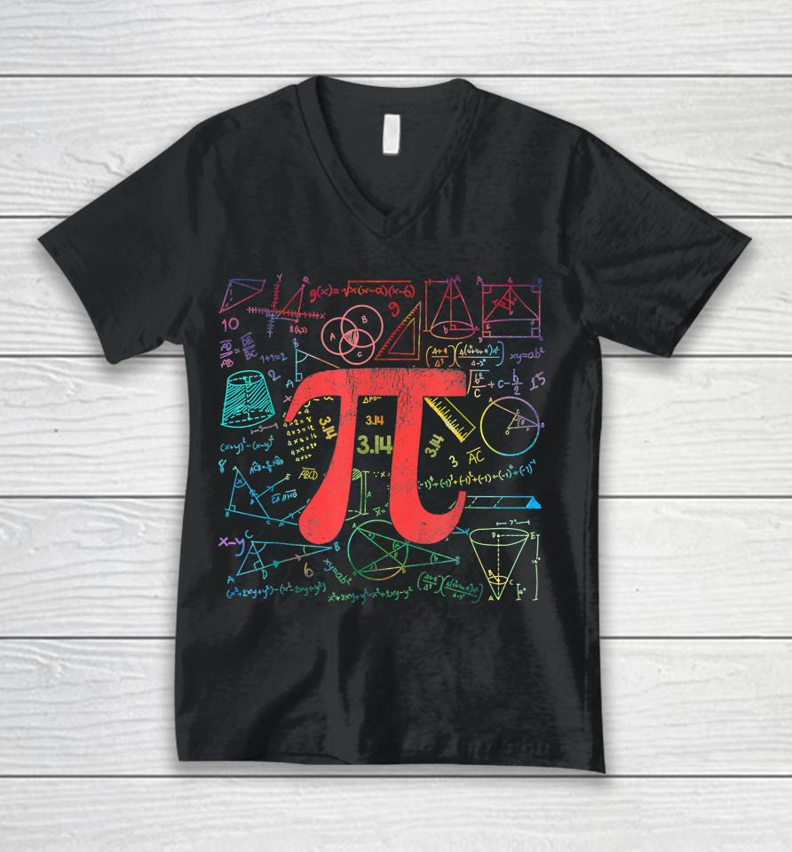 Pi Day Math Equation Unisex V-Neck T-Shirt