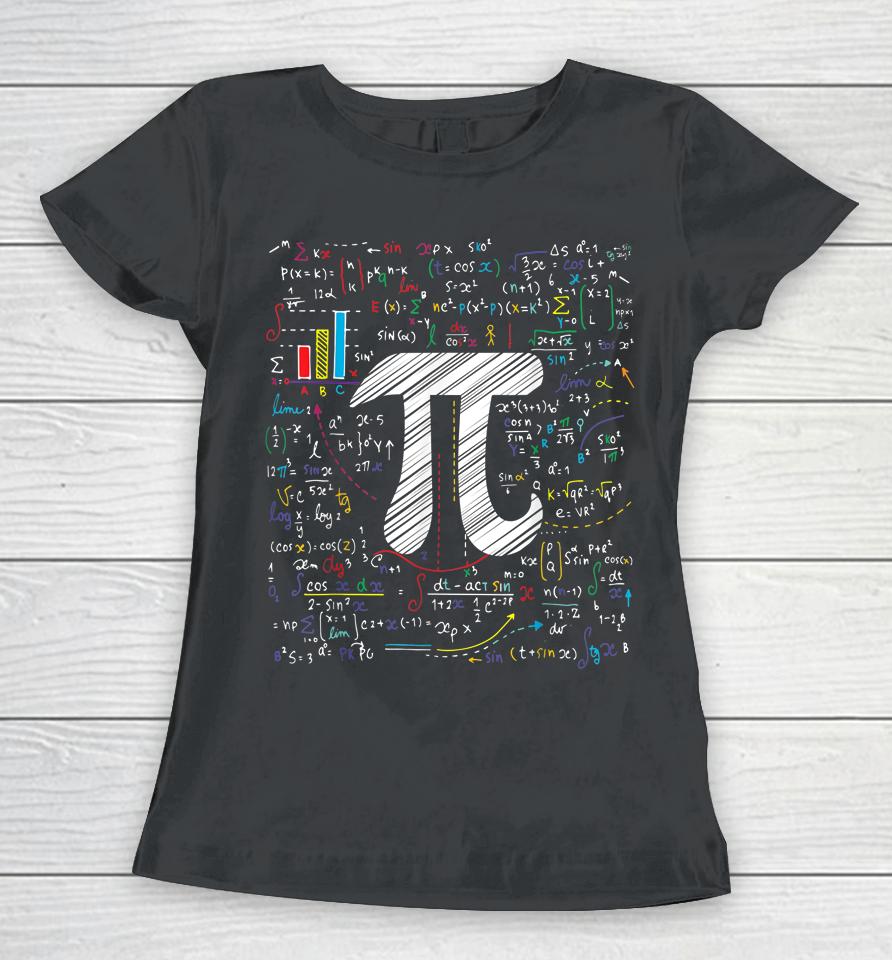 Pi Day Math Equation Teacher Student Geek Gifts Women T-Shirt