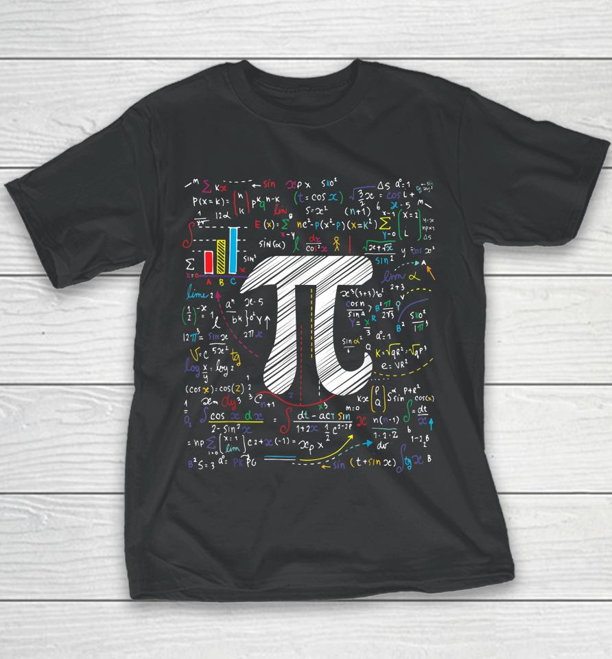 Pi Day Math Equation Teacher Student Geek Gifts Youth T-Shirt