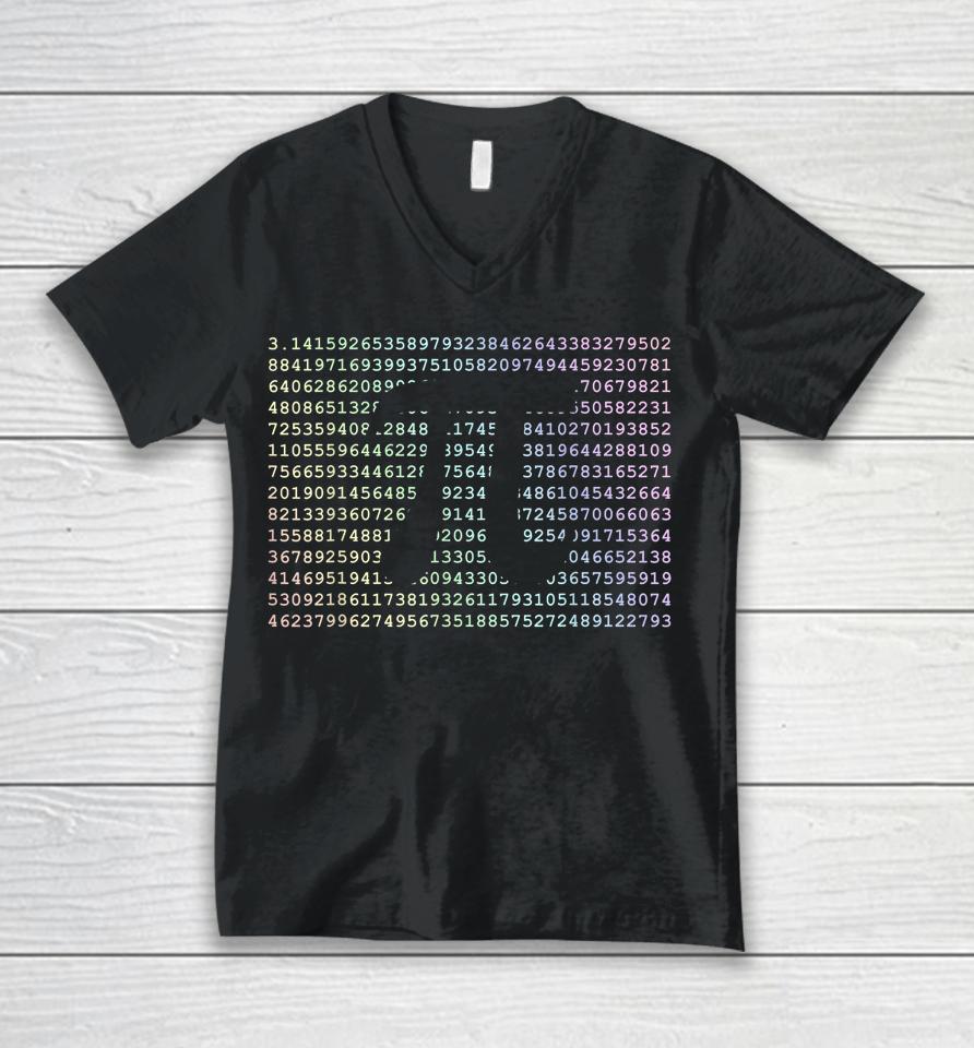 Pi Day Unisex V-Neck T-Shirt