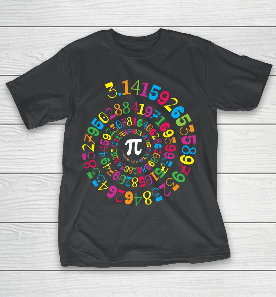 Pi Spiral 3 14 Pi Day T-Shirt