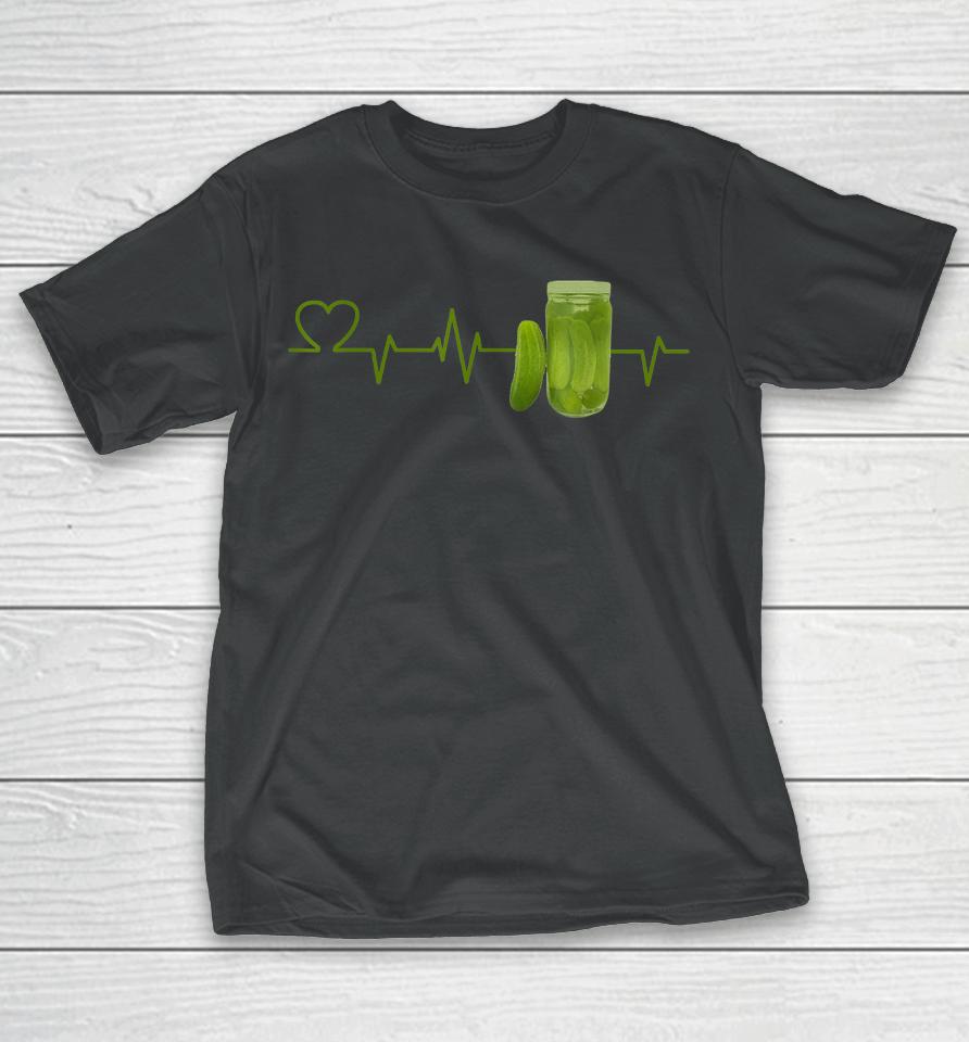Pickle Lover Heartbeat T-Shirt