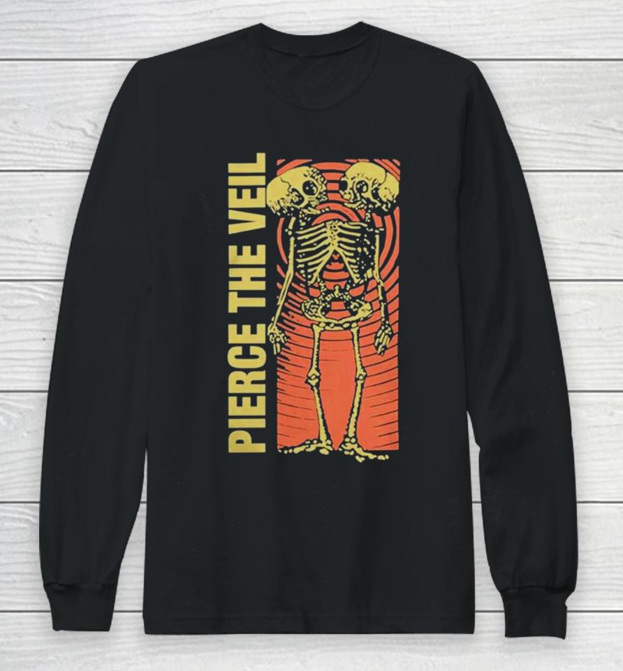 Pierce The Veil Conjoined Skeleton Long Sleeve T-Shirt