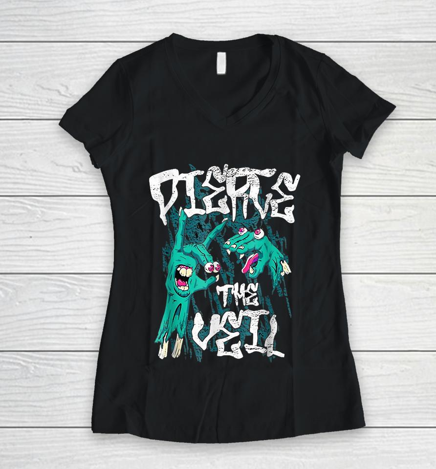Pierces The Veils Band Women V-Neck T-Shirt