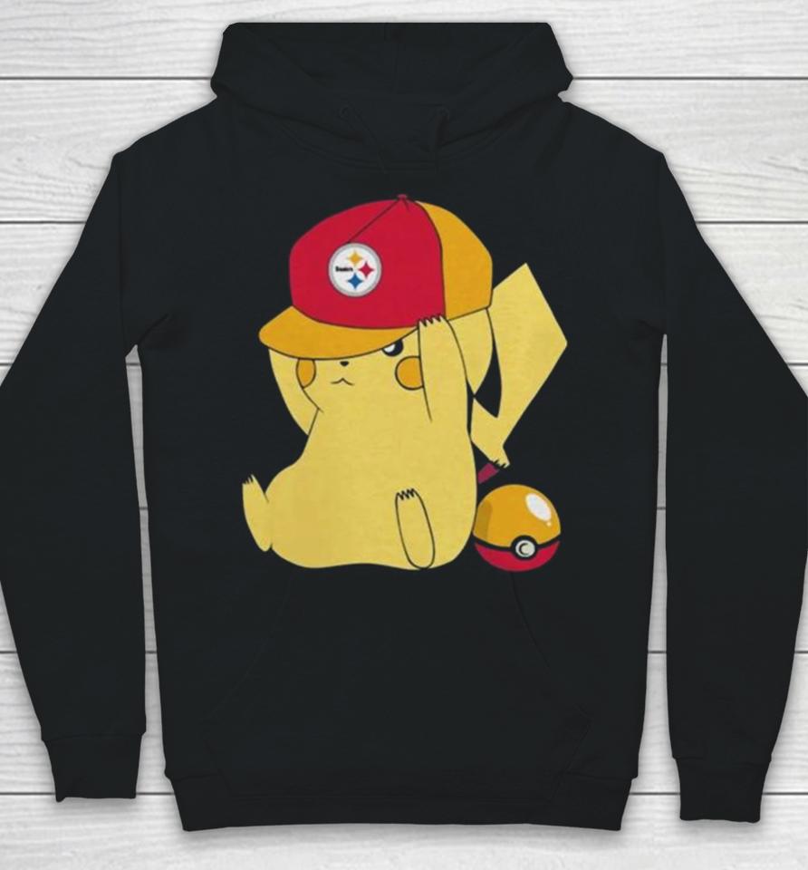 Pikachu Wear The Hat Pittsburgh Steelers Football Logo Hoodie