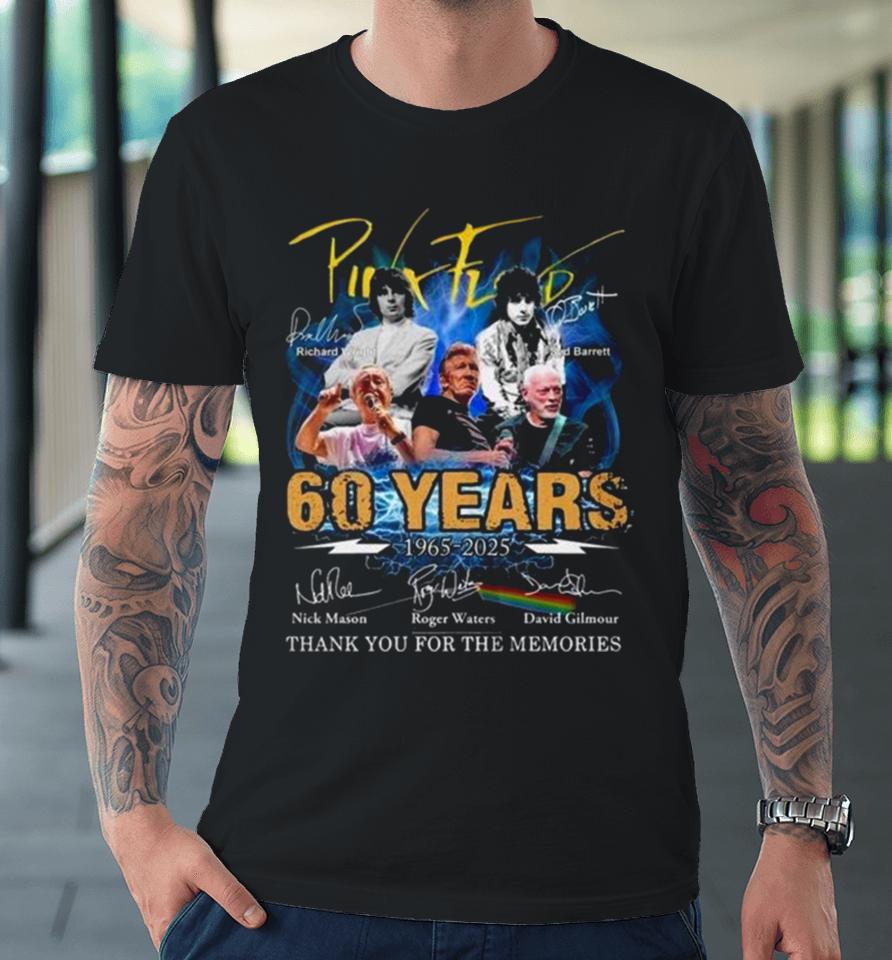 Pink Floyd 60 Years 1965 – 2025 Thank You For The Memories Signatures Premium T-Shirt
