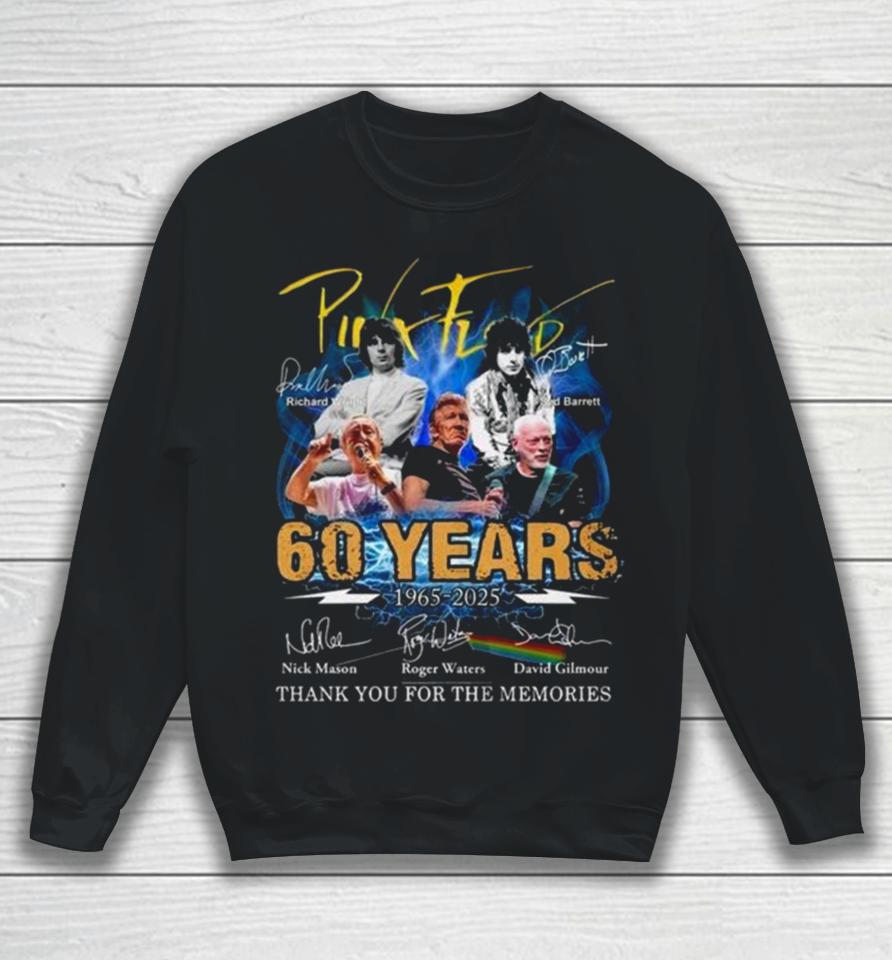 Pink Floyd 60 Years 1965 – 2025 Thank You For The Memories Signatures Sweatshirt