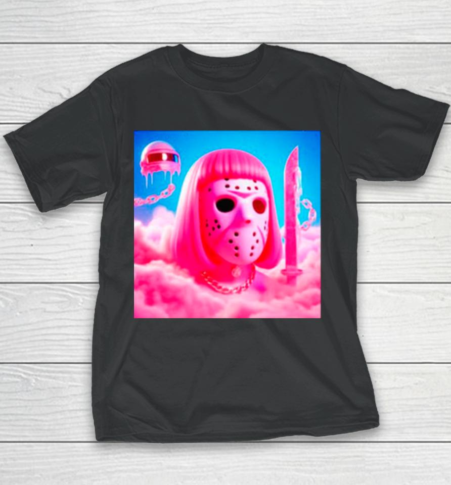 Pink Friday The 13Th Jason Youth T-Shirt