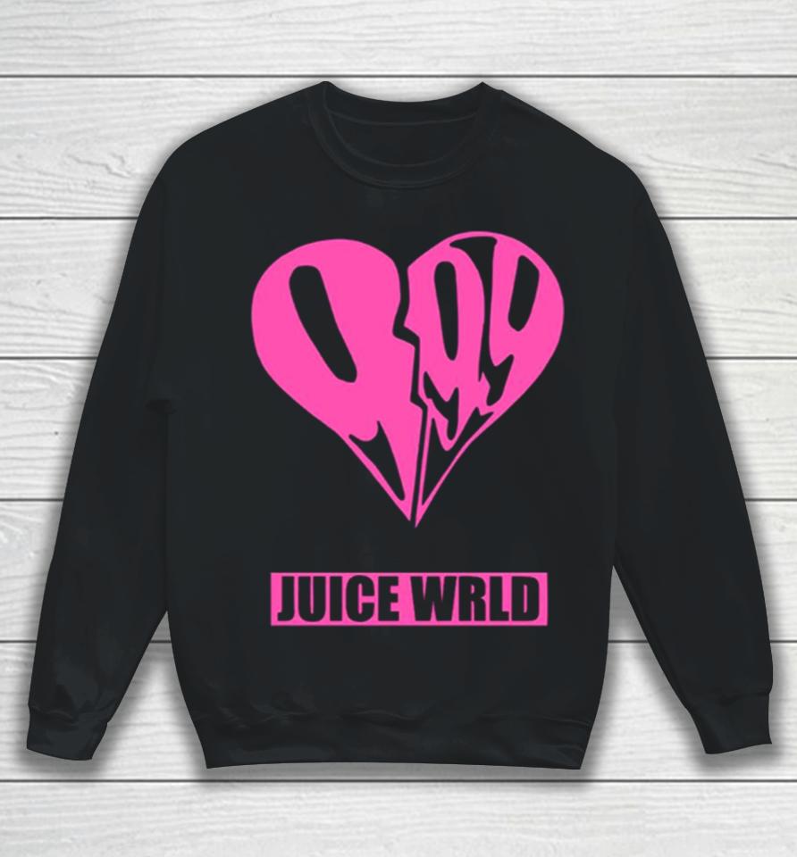 Pink Heart Juice Wrld 999 Merchandise Sweatshirt
