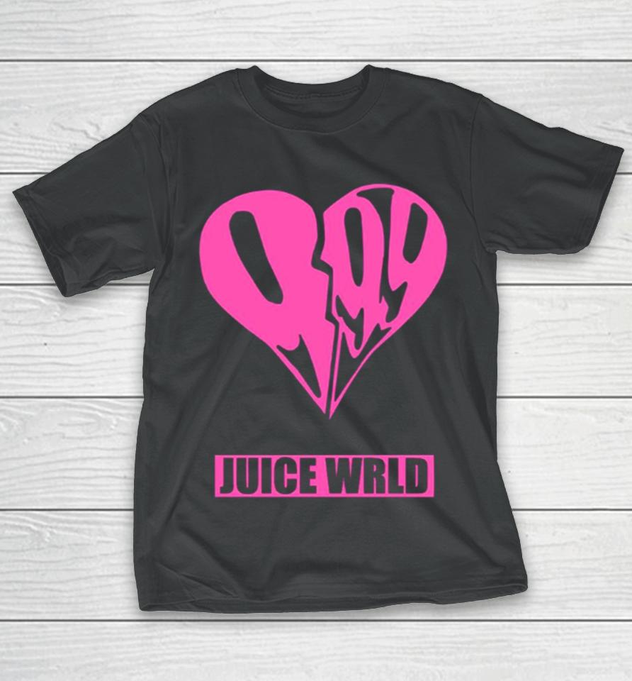 Pink Heart Juice Wrld 999 Merchandise T-Shirt