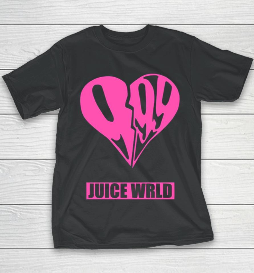 Pink Heart Juice Wrld 999 Merchandise Youth T-Shirt