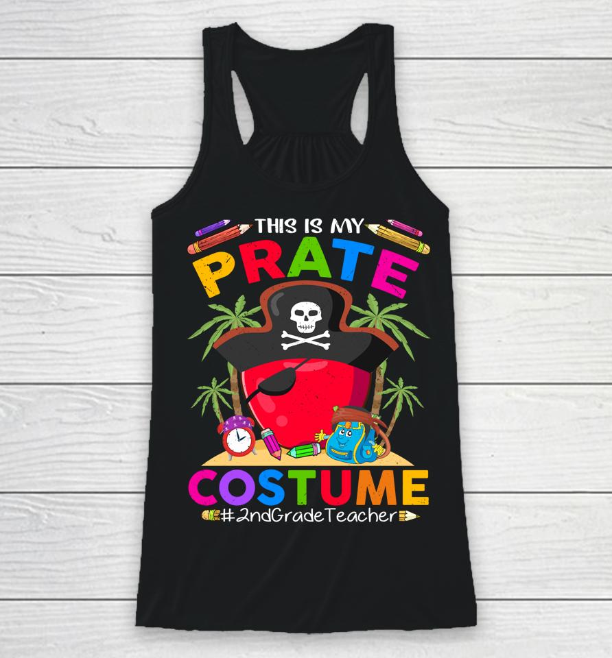 Pirate 2Nd Grade Teacher Spooky Halloween Costume Pirate Day Racerback Tank