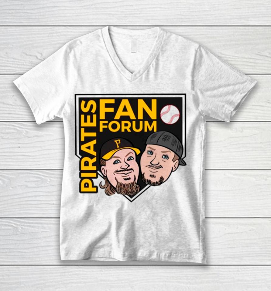 Pirates Fan Forun Baseball Mlb Unisex V-Neck T-Shirt
