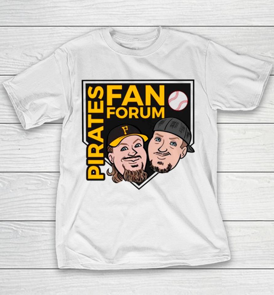 Pirates Fan Forun Baseball Mlb Youth T-Shirt