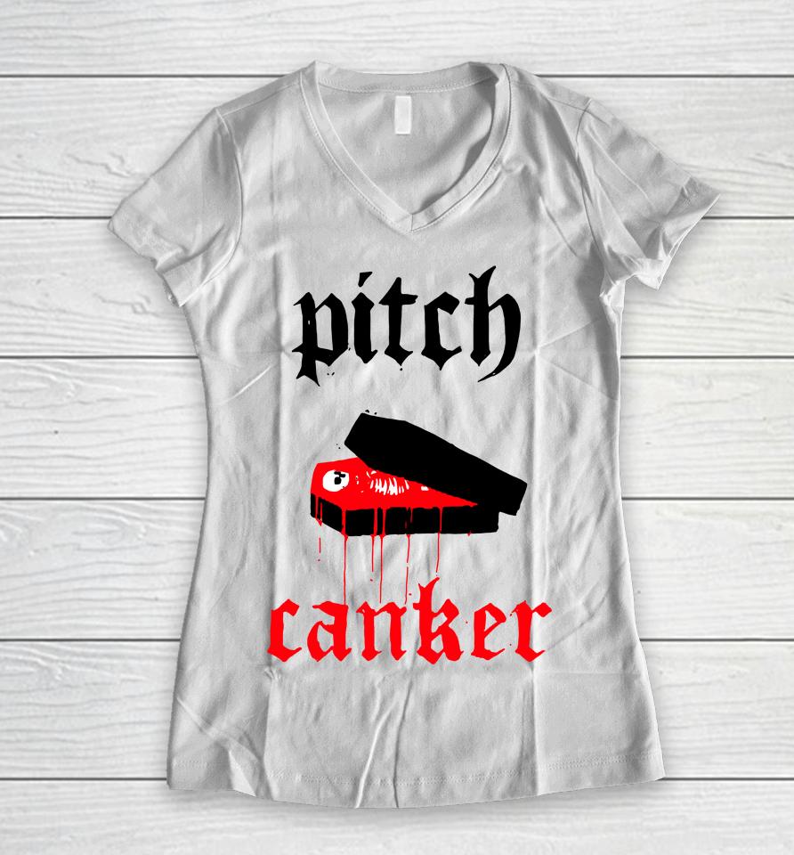 Pitch Canker Women V-Neck T-Shirt