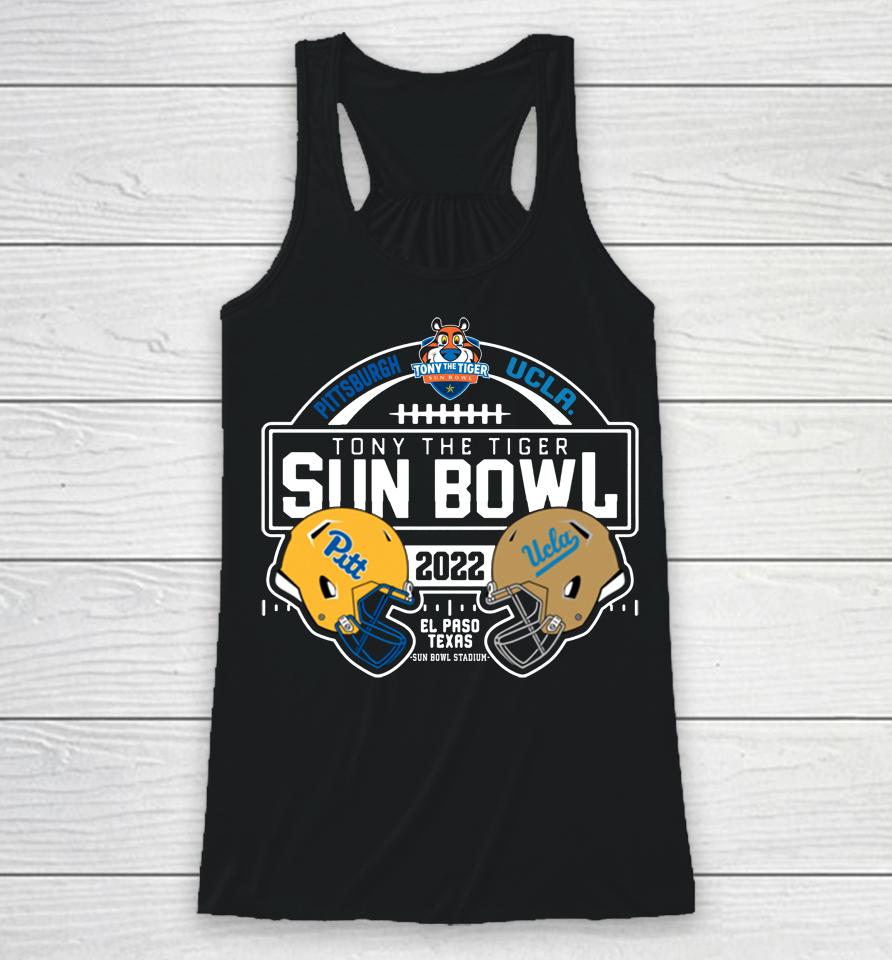 Pitt Panthers Vs Ucla 2022 Sun Bowl Match-Up Black Racerback Tank