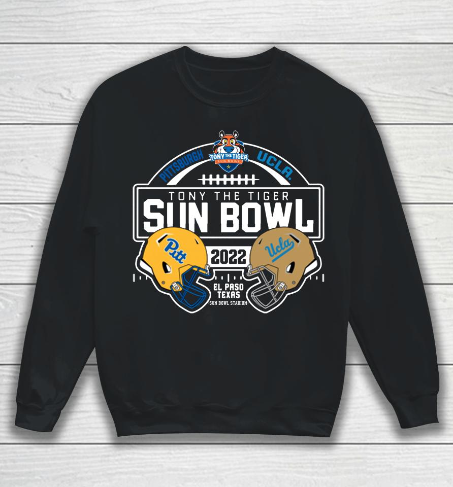 Pitt Panthers Vs Ucla 2022 Sun Bowl Match-Up Black Sweatshirt