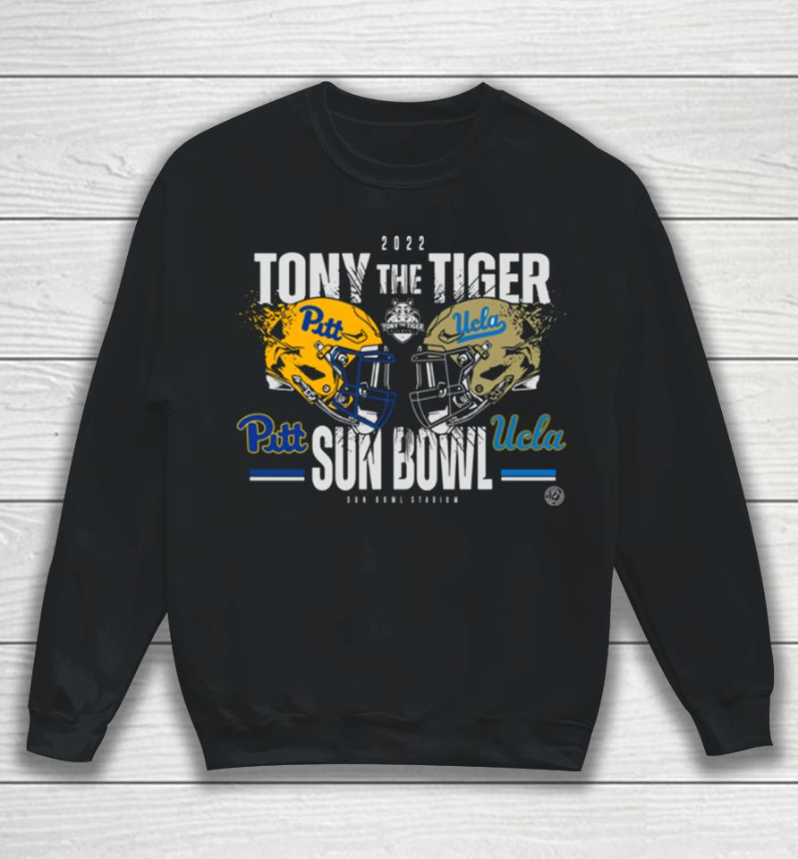 Pitt Panthers Vs Ucla Bruins 2022 Tony The Tiger Sun Bowl Sweatshirt