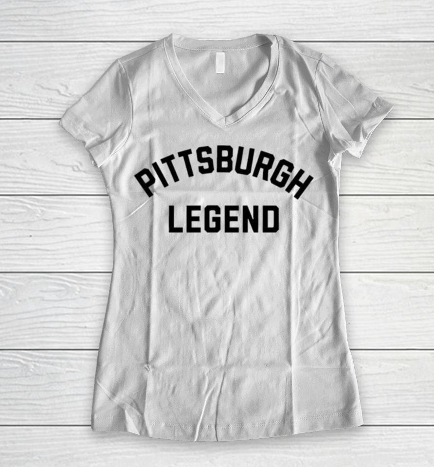 Pittsburgh Legend Women V-Neck T-Shirt