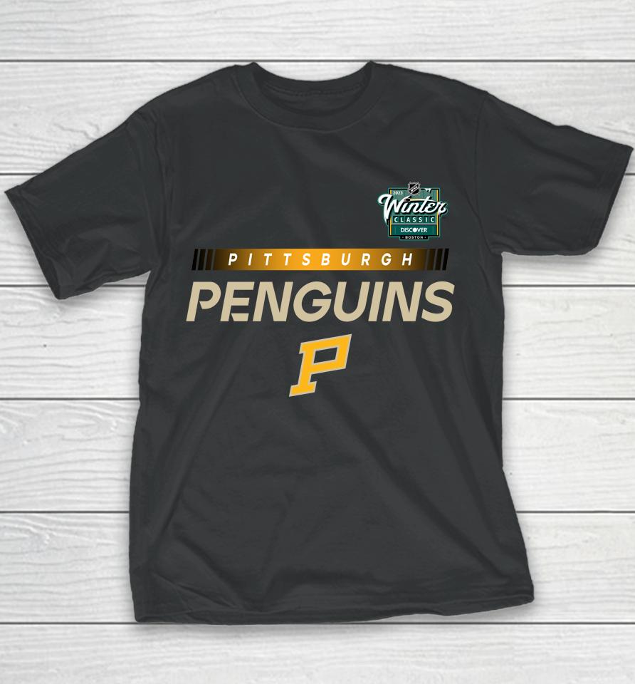 Pittsburgh Penguins Fanatics 2023 Nhl Winter Classic Pro Youth T-Shirt