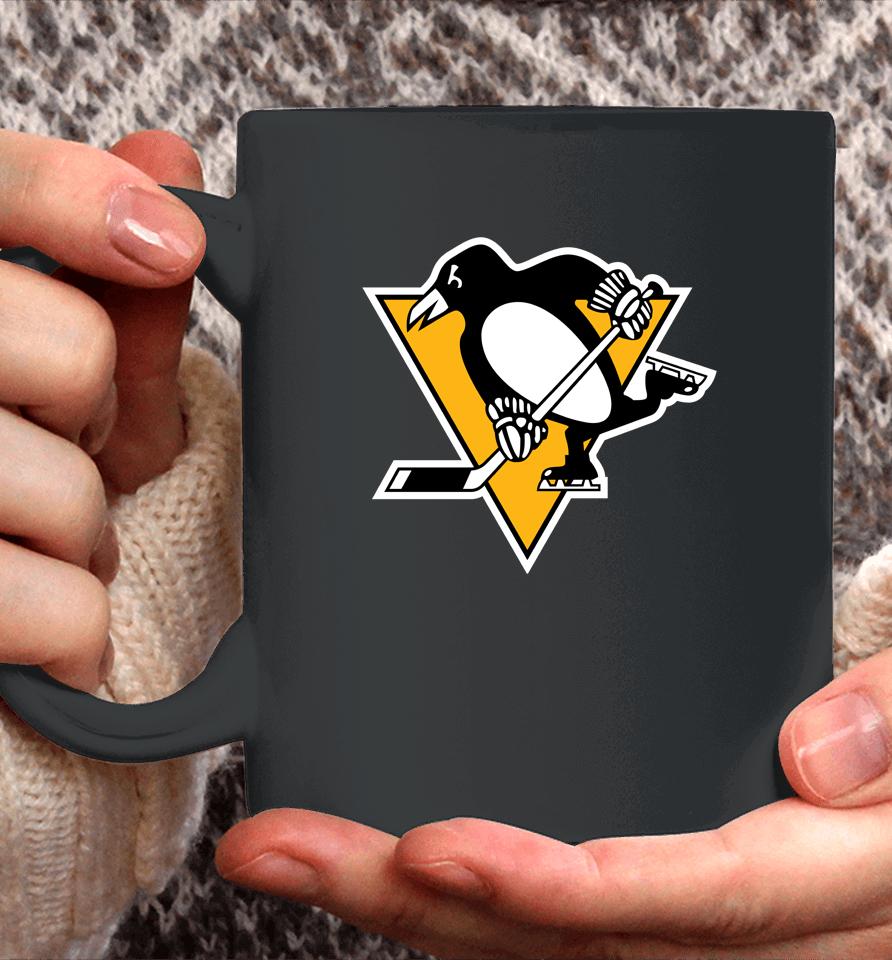 Pittsburgh Penguins Fanatics Branded Heather Gray Primary Team Logo Fleece Fitted Coffee Mug