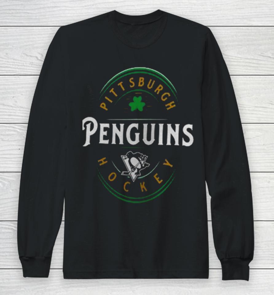 Pittsburgh Penguins Fanatics Branded St. Patrick’s Day Forever Lucky Long Sleeve T-Shirt