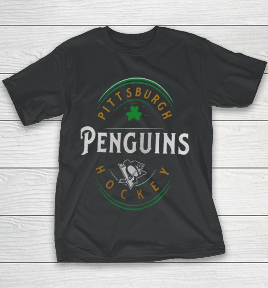 Pittsburgh Penguins Fanatics Branded St. Patrick’s Day Forever Lucky Youth T-Shirt