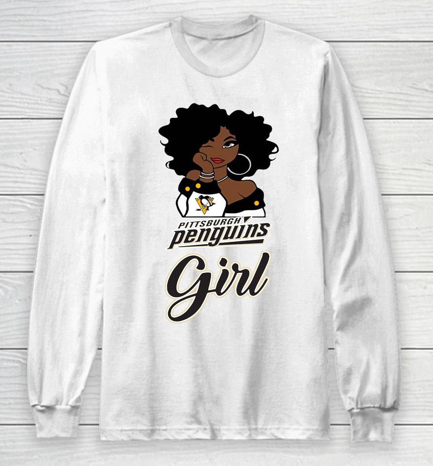 Pittsburgh Penguins Girl Nhl Long Sleeve T-Shirt