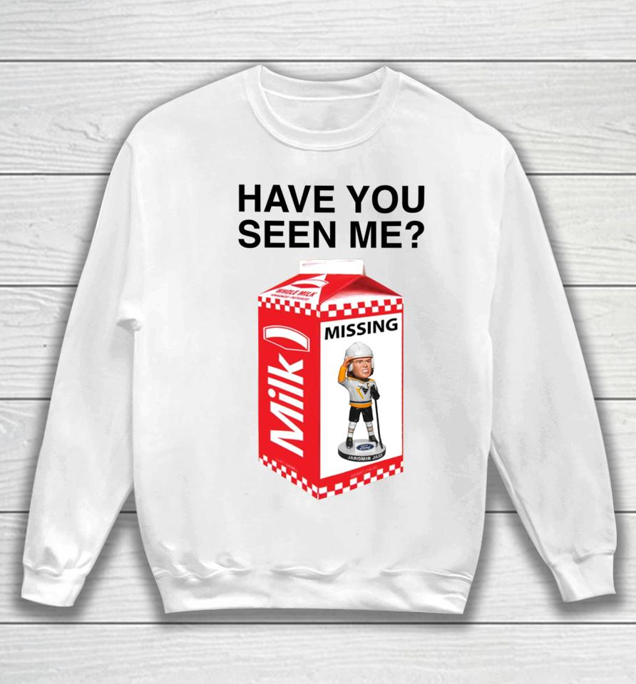 Pittsburgh Penguins Jaromír Jágr Have You Seen Me Missing Milk Sweatshirt