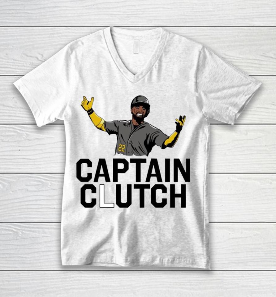 Pittsburgh Pirates Andrew Smiling Mccutchen Captain Clutch Unisex V-Neck T-Shirt