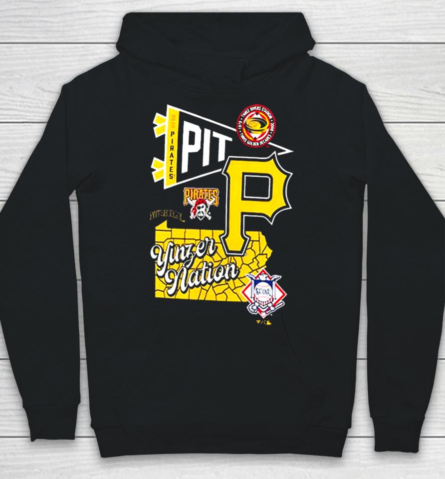 Pittsburgh Pirates Fanatics Branded Split Zone Hoodie
