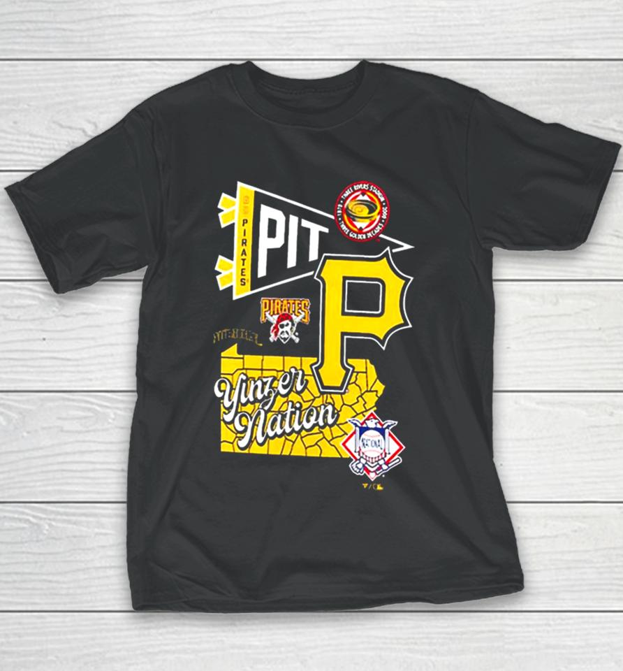 Pittsburgh Pirates Fanatics Branded Split Zone Youth T-Shirt