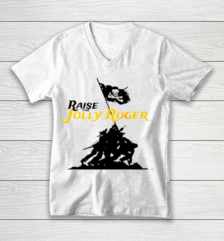 Pittsburgh Pirates Raise The Jolly Roger Unisex V-Neck T-Shirt