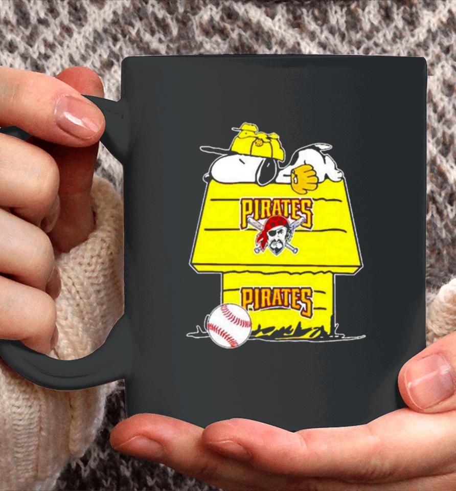 Pittsburgh Pirates Snoopy And Woodstock The Peanuts Baseball Coffee Mug