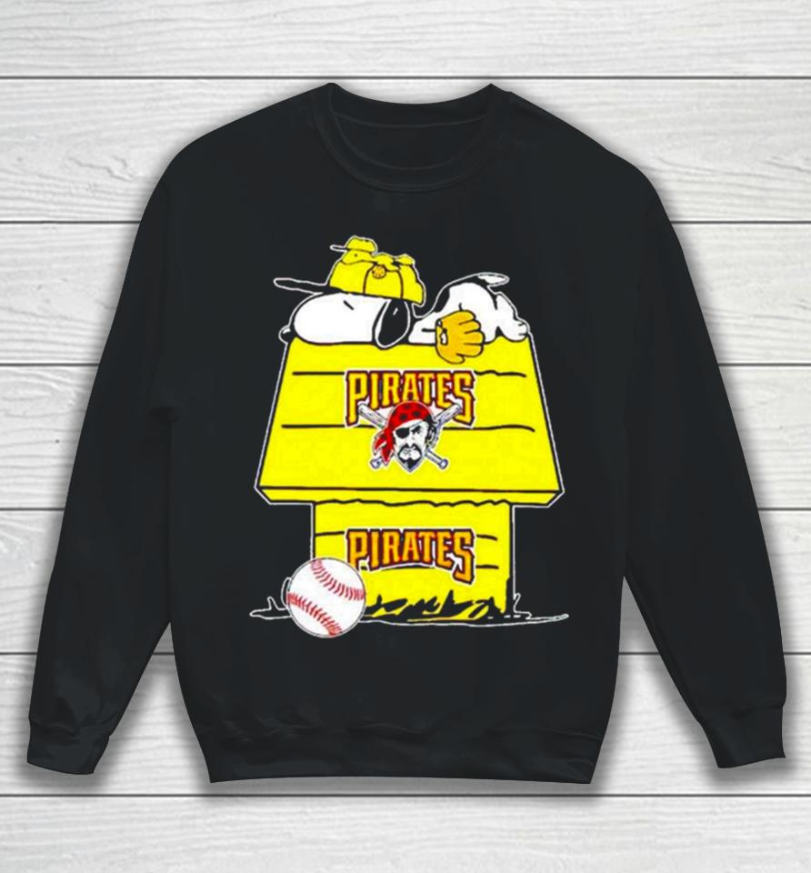 Pittsburgh Pirates Snoopy And Woodstock The Peanuts Baseball Sweatshirt