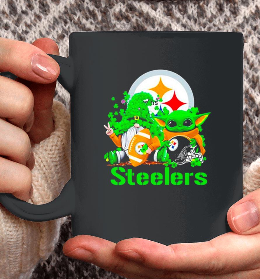 Pittsburgh Steelers Baby Yoda Happy St.patrick’s Day Shamrock Coffee Mug