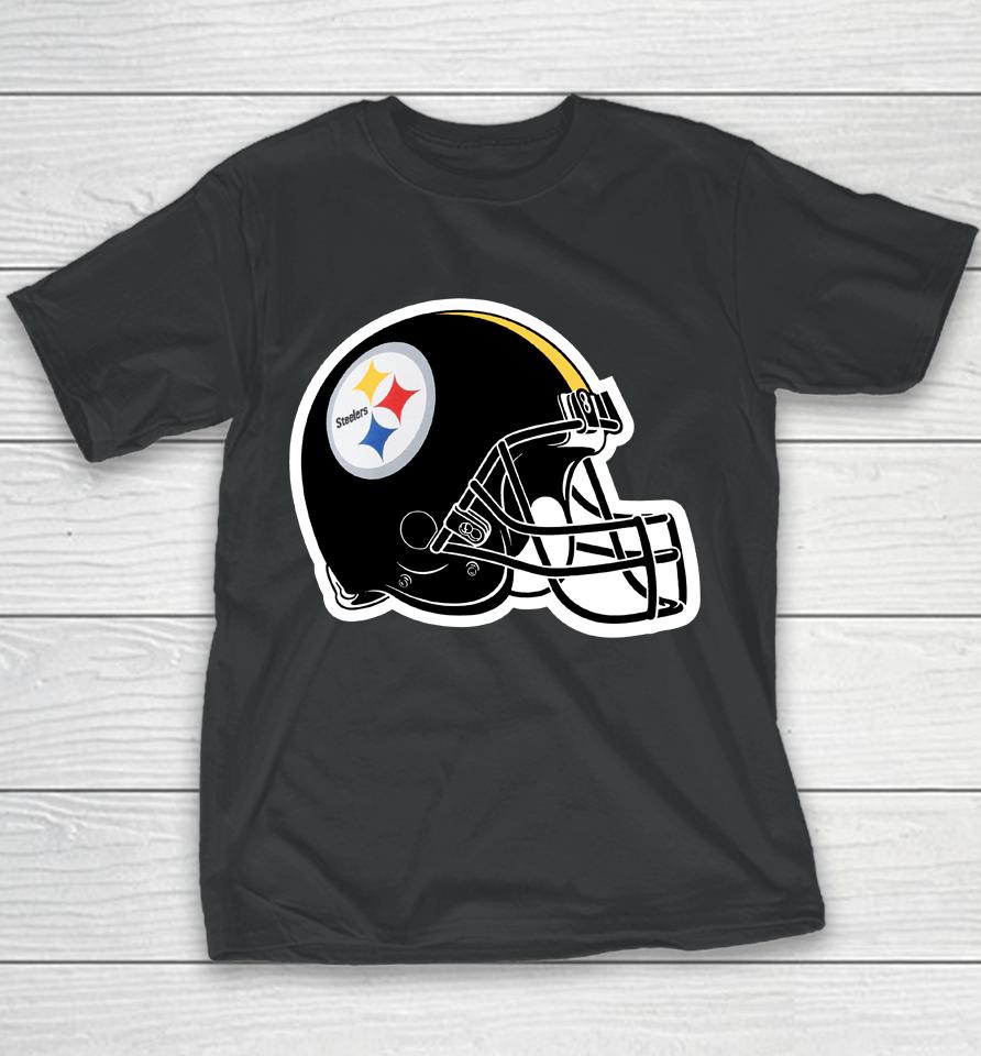 Pittsburgh Steelers Black Classic Logo Youth T-Shirt