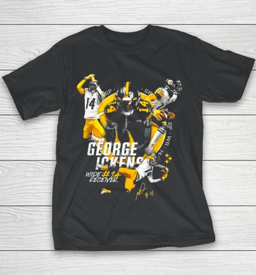 Pittsburgh Steelers George Pickens Wide Receiver Signature 2024 Youth T-Shirt