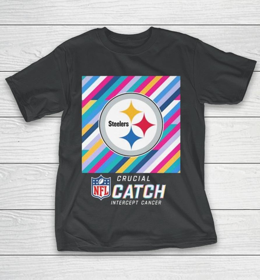 Pittsburgh Steelers Nfl Crucial Catch Intercept Cancer T-Shirt