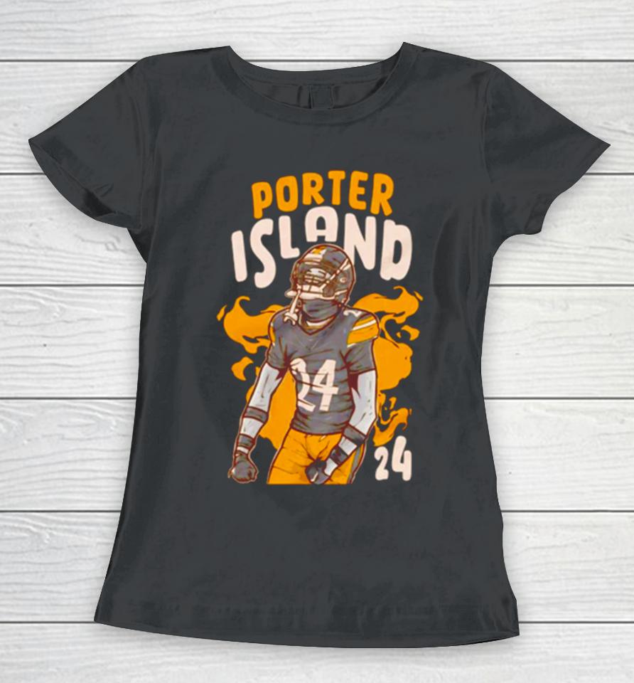 Pittsburgh Steelers Porter Island Splash 24 Women T-Shirt