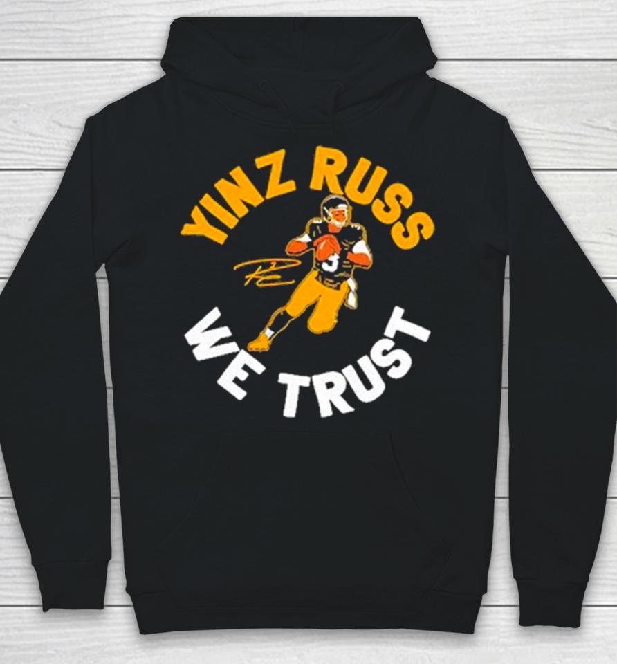 Pittsburgh Steelers Russell Wilson Yinz Russ We Trust Hoodie