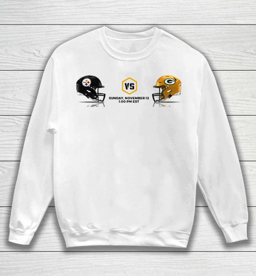 Pittsburgh Steelers Vs Green Bay Packers Nfl 2023 Weekend Helmet Matchup Sweatshirt