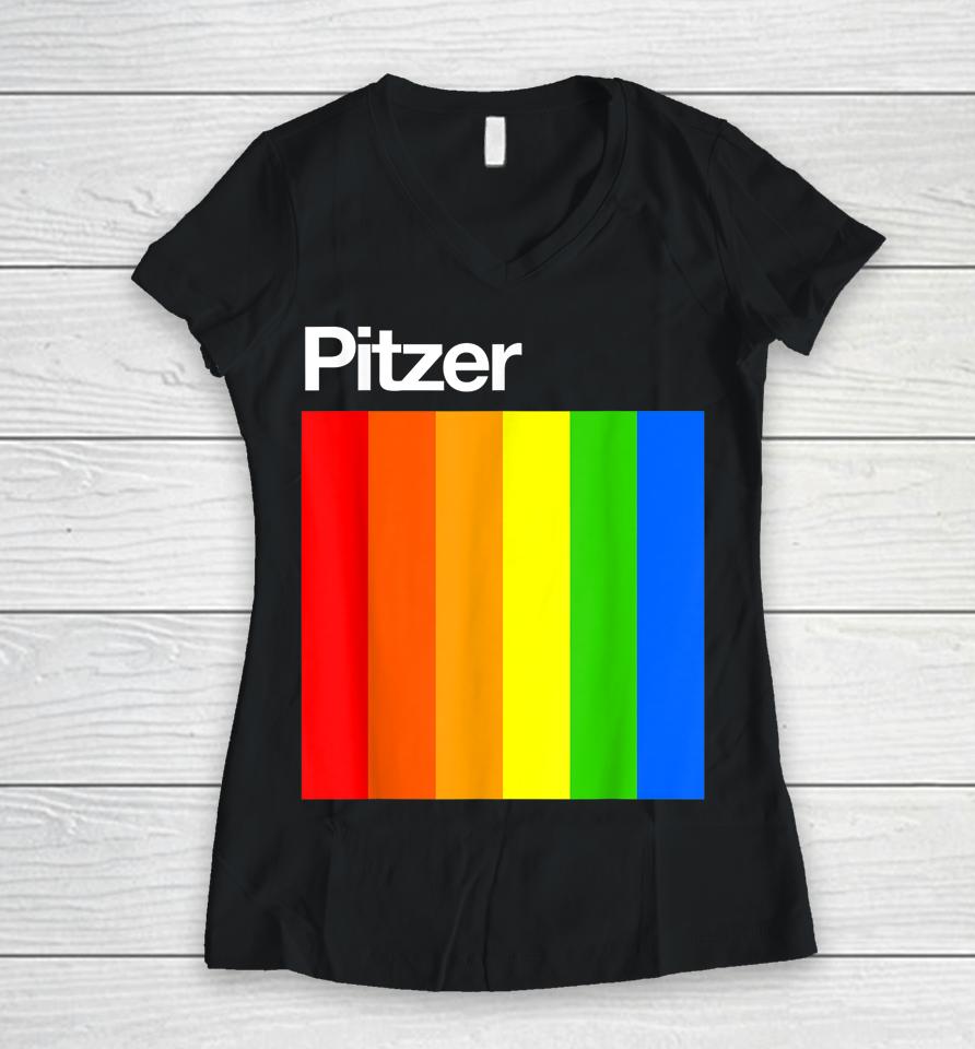 Pitzer Colors Women V-Neck T-Shirt