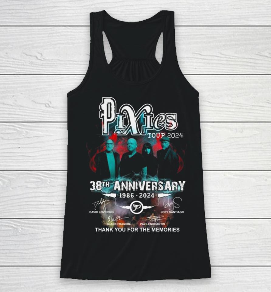 Pixies Tour 2024 30Th Anniversary 1986 2024 Signatures Thank You For The Memories Racerback Tank