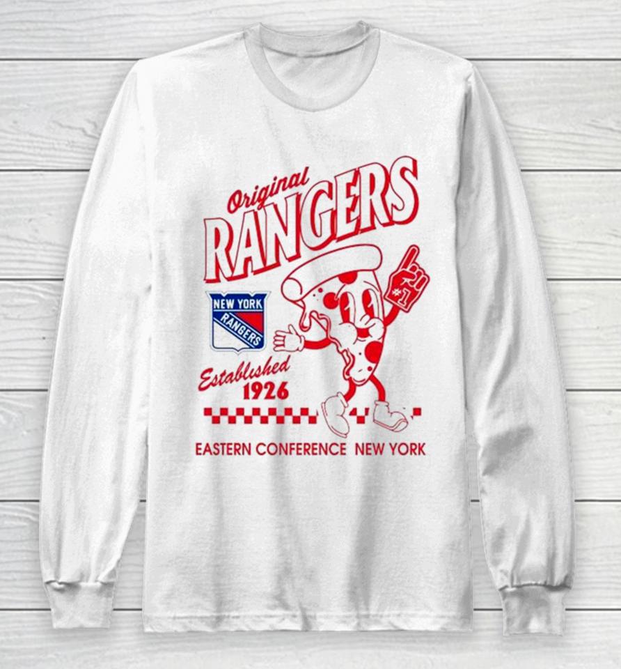 Pizza Glove #1 New York Rangers Eastern Conference Long Sleeve T-Shirt