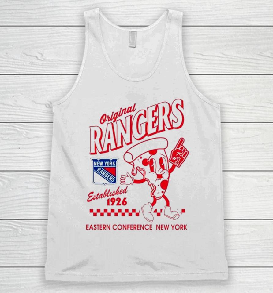 Pizza Glove #1 New York Rangers Eastern Conference Unisex Tank Top