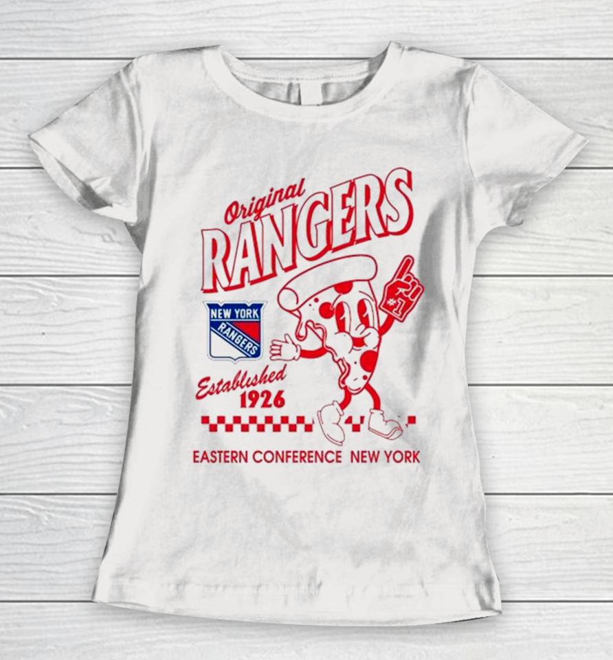 Pizza Glove #1 New York Rangers Eastern Conference Women T-Shirt