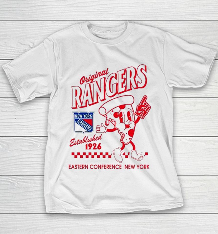 Pizza Glove #1 New York Rangers Eastern Conference Youth T-Shirt