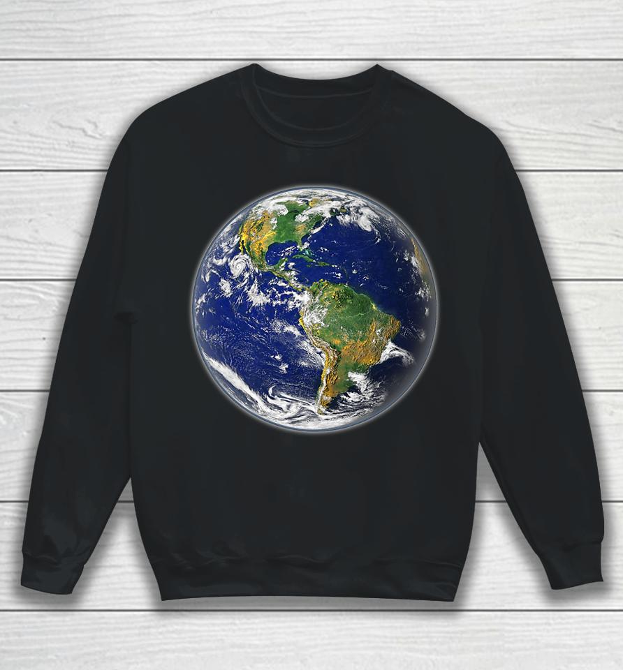Planet Earth Globe For Earth Day Sweatshirt