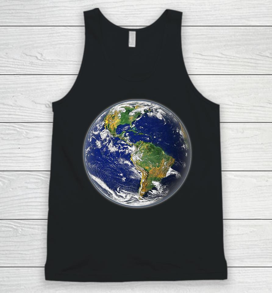 Planet Earth Globe For Earth Day Unisex Tank Top